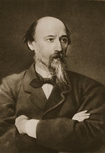 Nikolai Nekrasov (sepia foto) af Ivan Nikolaevich Kramskoy